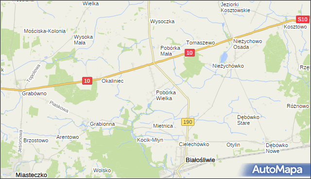 mapa Pobórka Wielka, Pobórka Wielka na mapie Targeo