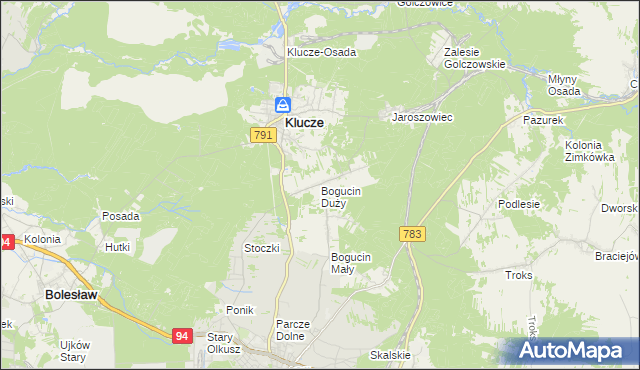 mapa Bogucin Duży, Bogucin Duży na mapie Targeo