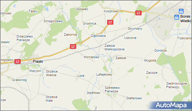 mapa Drogoszewo gmina Piaski, Drogoszewo gmina Piaski na mapie Targeo