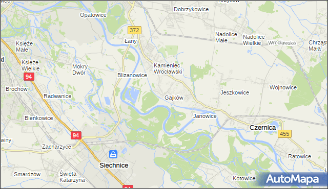 mapa Gajków, Gajków na mapie Targeo