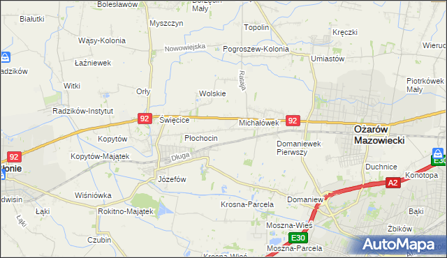 mapa Gołaszew, Gołaszew na mapie Targeo