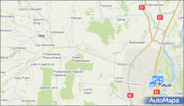 mapa Gromin, Gromin na mapie Targeo