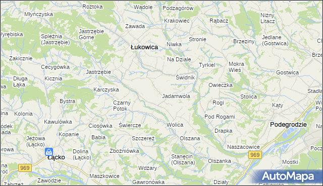 mapa Jadamwola, Jadamwola na mapie Targeo