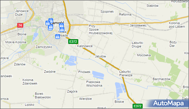 mapa Jatutów, Jatutów na mapie Targeo