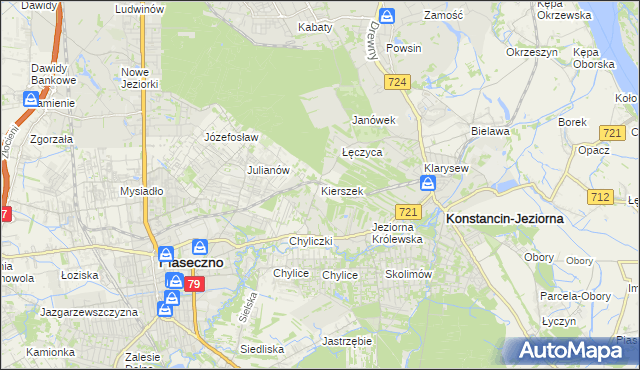 mapa Kierszek, Kierszek na mapie Targeo