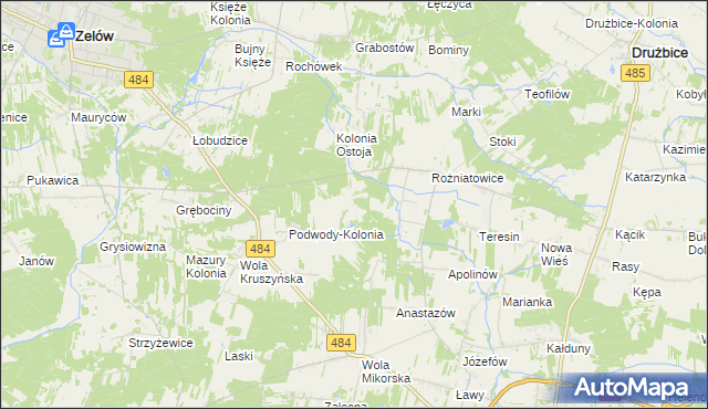 mapa Marszywiec, Marszywiec na mapie Targeo