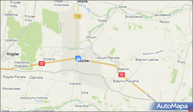 mapa Mikulin-Parcela, Mikulin-Parcela na mapie Targeo