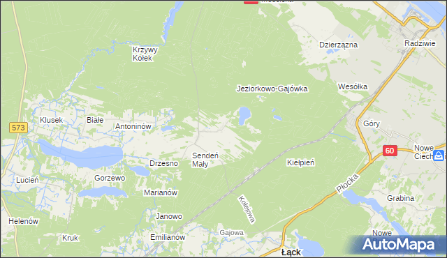 mapa Sendeń Duży, Sendeń Duży na mapie Targeo