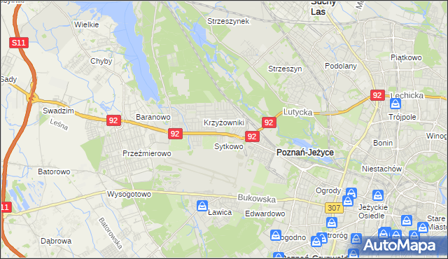 mapa Smochowice, Smochowice na mapie Targeo