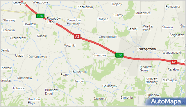 mapa Śniatowa, Śniatowa na mapie Targeo