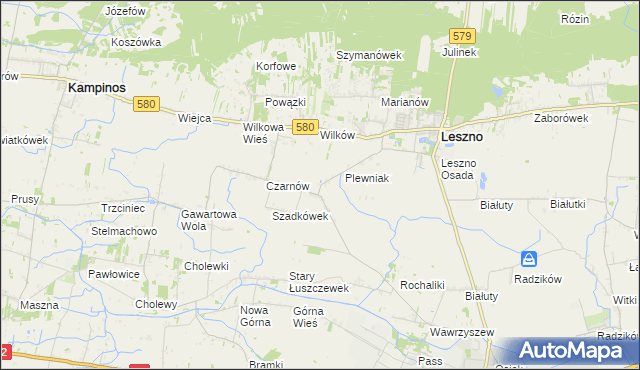 mapa Towarzystwo Czarnów, Towarzystwo Czarnów na mapie Targeo