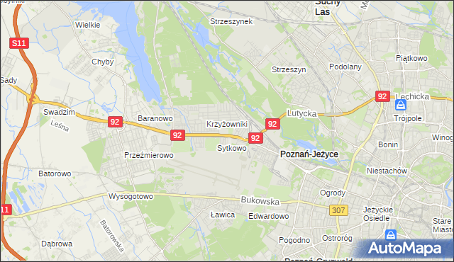 mapa Smochowice, Smochowice na mapie Targeo