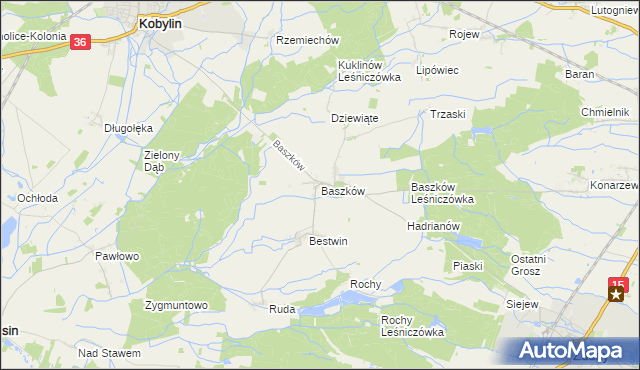 mapa Baszków, Baszków na mapie Targeo