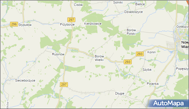 mapa Borów Wielki, Borów Wielki na mapie Targeo