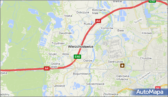 mapa Gosławice gmina Wierzchosławice, Gosławice gmina Wierzchosławice na mapie Targeo