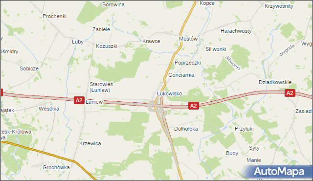 mapa Łukowisko, Łukowisko na mapie Targeo