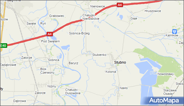 mapa Stubienko, Stubienko na mapie Targeo