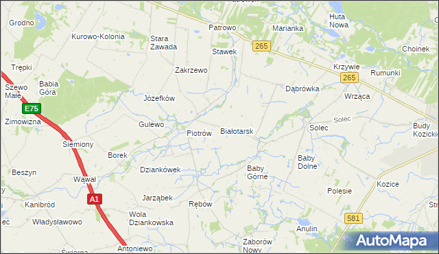 mapa Białotarsk, Białotarsk na mapie Targeo