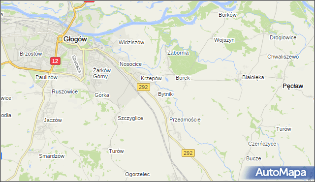 mapa Bytnik, Bytnik na mapie Targeo