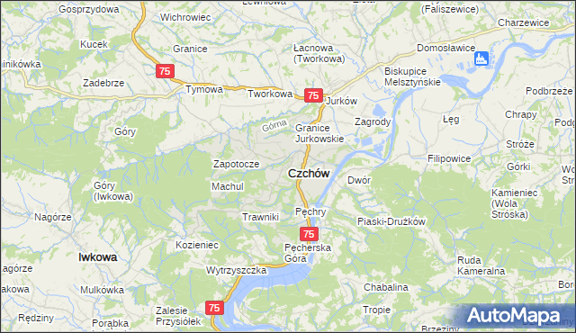 mapa Czchów, Czchów na mapie Targeo