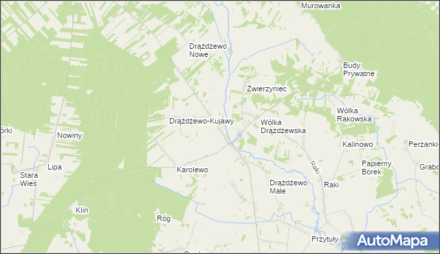 mapa Drążdżewo, Drążdżewo na mapie Targeo