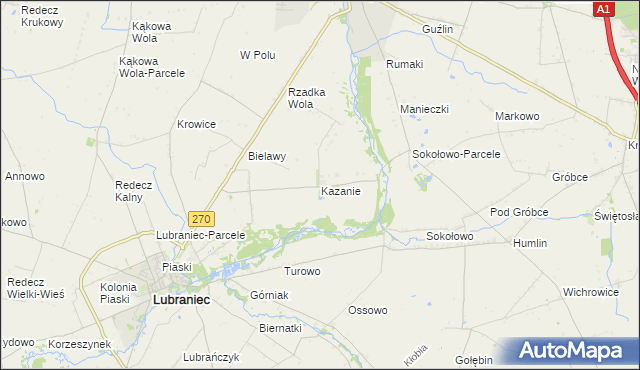 mapa Kazanie, Kazanie na mapie Targeo