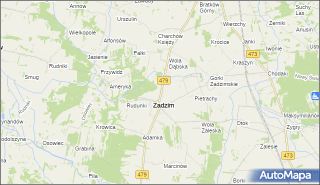 mapa Kazimierzew, Kazimierzew na mapie Targeo