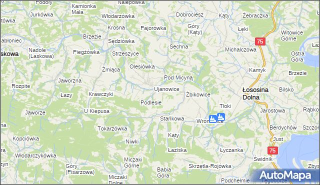 mapa Kobyłczyna, Kobyłczyna na mapie Targeo