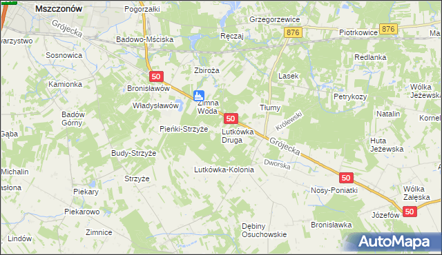 mapa Lutkówka Druga, Lutkówka Druga na mapie Targeo