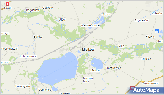 mapa Mietków, Mietków na mapie Targeo