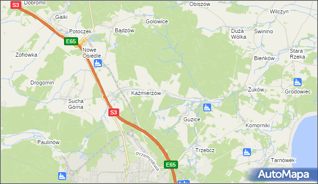 mapa Moskorzyn gmina Polkowice, Moskorzyn gmina Polkowice na mapie Targeo