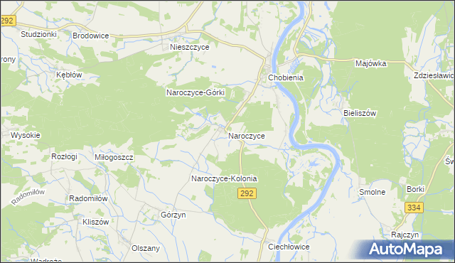 mapa Naroczyce, Naroczyce na mapie Targeo