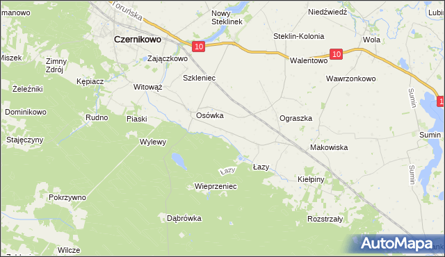 mapa Osówka-Kolonia, Osówka-Kolonia na mapie Targeo