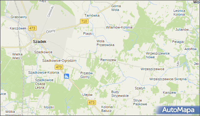 mapa Remiszew, Remiszew na mapie Targeo