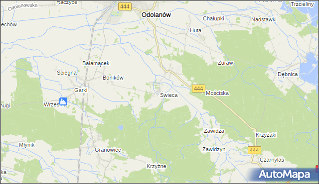 mapa Świeca, Świeca na mapie Targeo