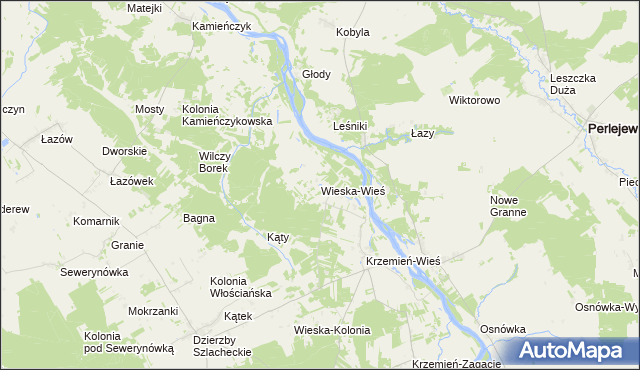 mapa Wieska-Wieś, Wieska-Wieś na mapie Targeo