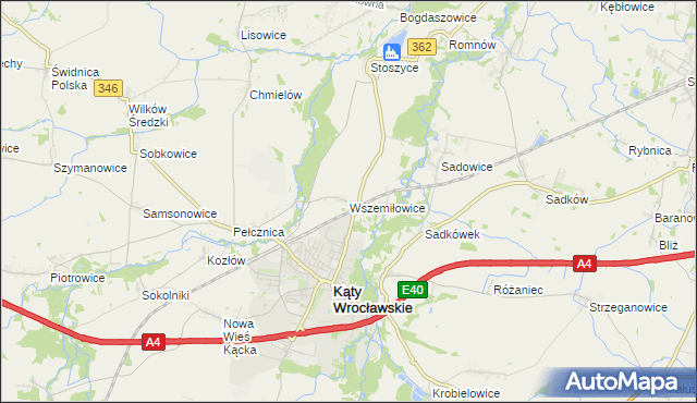 mapa Wszemiłowice, Wszemiłowice na mapie Targeo