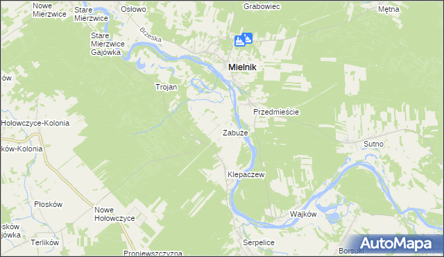 mapa Zabuże, Zabuże na mapie Targeo