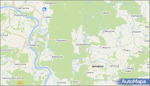 mapa Zdziesławice, Zdziesławice na mapie Targeo