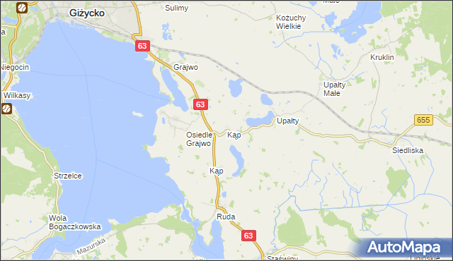 mapa Kąp, Kąp na mapie Targeo