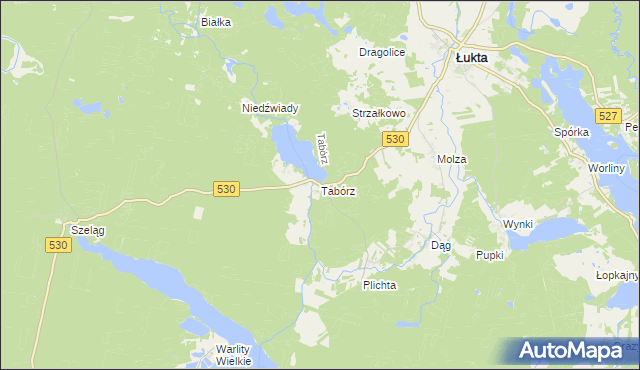 mapa Tabórz, Tabórz na mapie Targeo