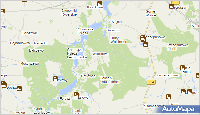 mapa Annowo gmina Gąsawa, Annowo gmina Gąsawa na mapie Targeo