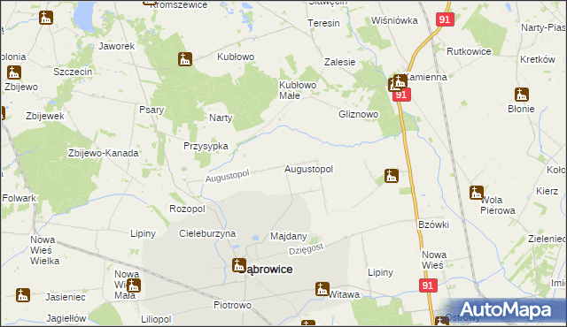 mapa Augustopol, Augustopol na mapie Targeo