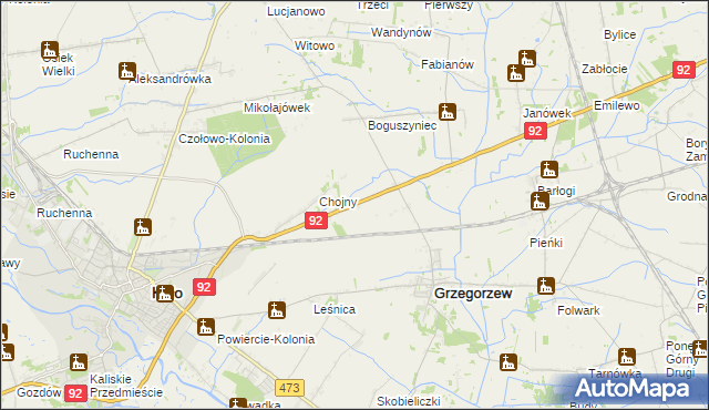 mapa Autostrada, Autostrada na mapie Targeo