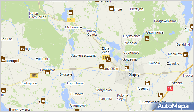 mapa Babańce, Babańce na mapie Targeo