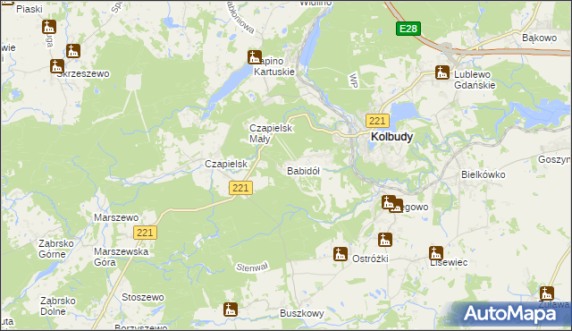 mapa Babidół, Babidół na mapie Targeo