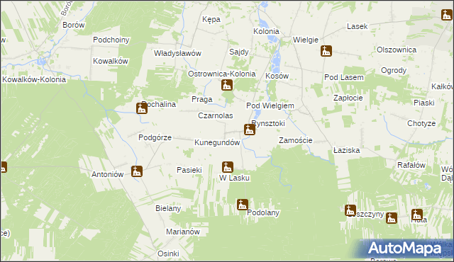 mapa Bąkowa, Bąkowa na mapie Targeo