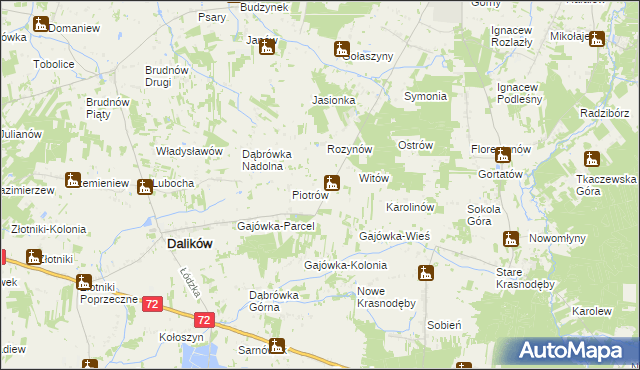 mapa Bardzynin, Bardzynin na mapie Targeo