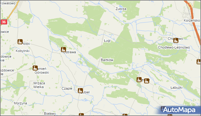 mapa Bartków gmina Wąsosz, Bartków gmina Wąsosz na mapie Targeo