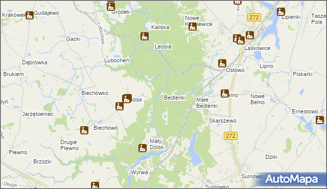 mapa Bedlenki, Bedlenki na mapie Targeo